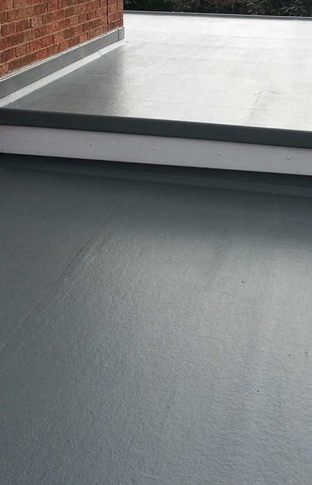 Flat roof in GRP